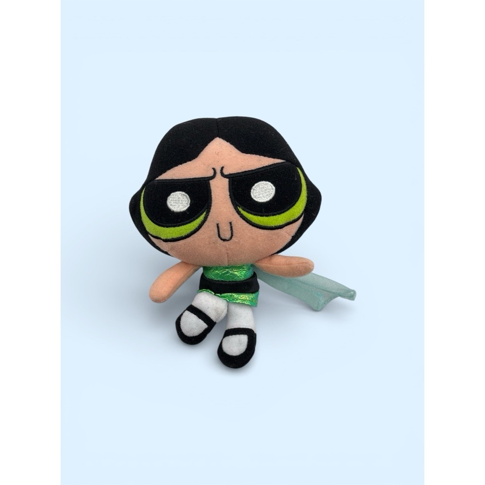 Powerpuff Girls Buttercup plush doll 8" toy connection 2001‎ cartoon network